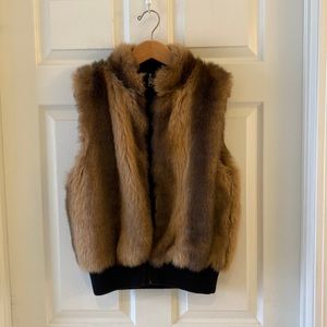 Faux Fur Reversible Vest by Lisa International